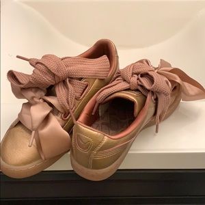 puma basket heart copper rose puma basket heart copper rose